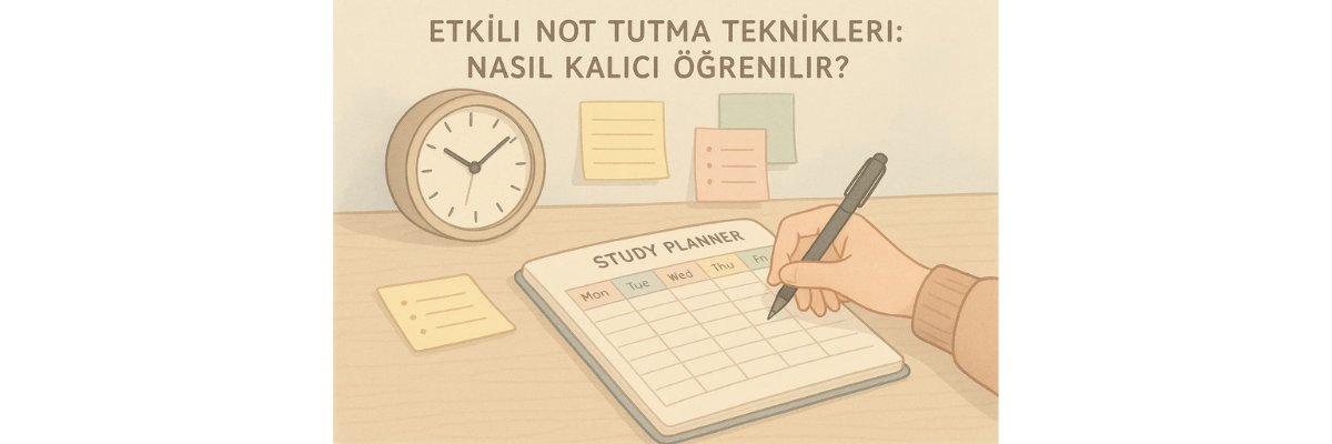 Etkili Not Tutma Teknikleri: Nasıl Kalıcı Öğrenilir?