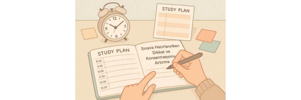 Sınava Hazırlanırken Dikkat ve Konsantrasyonu Artırma
